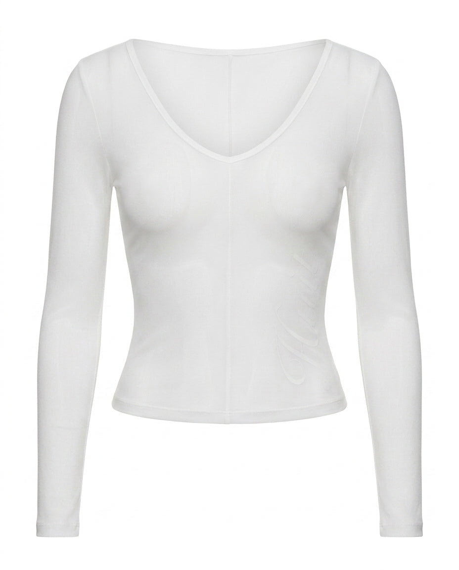 Handwritten Sheer Top front